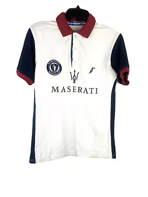 Maserati Mens Riveira Nayarit Beach Polo Cup Polo Shirt Size Medium • $59.99