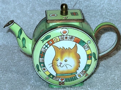 $29.99 • Buy Trade Plus Aid Miniature Teapot Charlotte Di Vita 1995 #211 Excellent Condition!