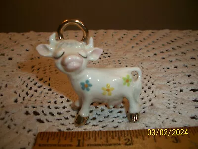 VINTAGE HAGEN RENAKER 1950'S Porcelain Miniature  HOLY COW FIGURINE 2.5  • $26.99