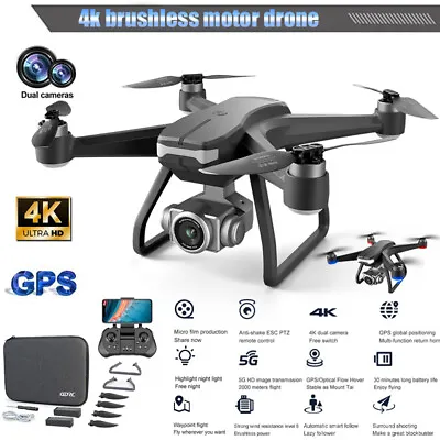 4DRC F11 GPS RC Drone With 6K / 8K Camera Brushless 80 Mins Quadcopter • $179