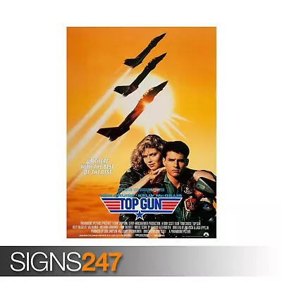 TOP GUN TOM CRUISE (ZZ421) MOVIE POSTER Photo Poster Print Art A0 A1 A2 A3 A4 • £3.95