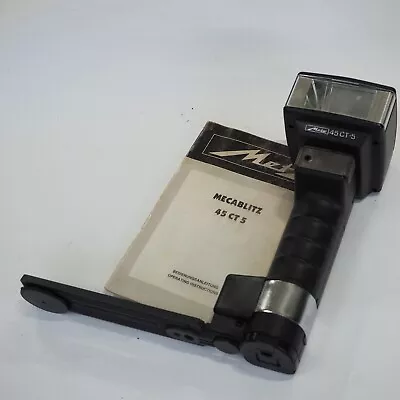 Metz 45 CT-5 Hammerhead Camera Flash Unit With Bracket & Instructions • £29.99