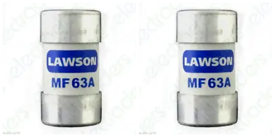 £12.30 • Buy 2 X Lawson MF63A Cut Out Fuses - 63 Amp BS88