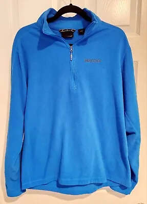 Men's MARMOT 1/4 Zip Blue Fleece Vintage Pullover Top Mens Large  • $22