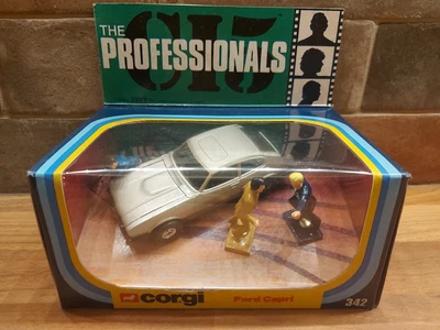 £51.99 • Buy The Professionals Code3 William Bodie's Silver Capri Corgi 342 + 3 Figures S4 TV