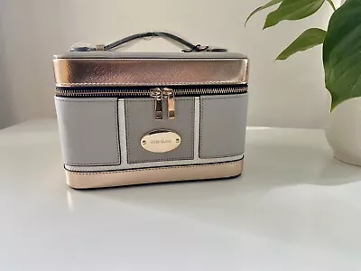 River Island Grey/Rose Gold Vanity Case Make Up Bag New • £15