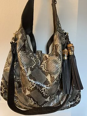 GUCCI Python Large Soft Jackie Hobo - RARE LIMITED EDITION. EXCELLENT CONDITION • $799