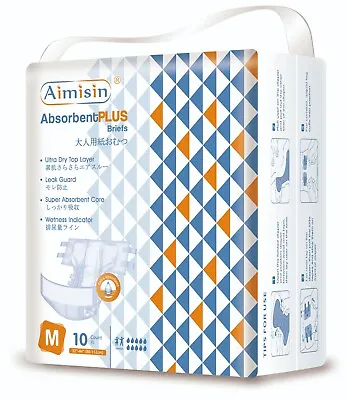 Aimisin Super Absorbency Adult Diaper Incontinence Diapers With Tabs Men Women • $54.49