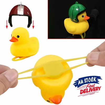 Cycling Light Bike Duck Helmet Riding Road Bell Bicycle Moto Accessories Yellow • $10.55