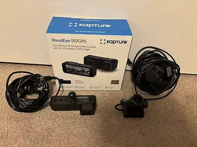 Kapture KPT-592 FHD Front & Rear Dash Camera With 3.2  Screen GPS Logger  • $60