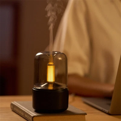 $24.19 • Buy Candlelight Aroma Diffuser Air Humidifier Essential Oil Lamp LED Night Light USB