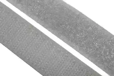 VELCRO® Sew On Tape Hook & Loop Grey Multi-Use Reusable Fabric Tape Fastener • £7.49
