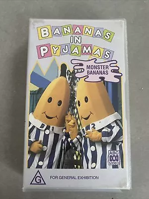 Bananas In Pyjamas - Monster Bananas (VHS 1994) PAL ABC VIDEO RARE - AU Seller • $18.90