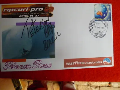 $10 • Buy Peterson Silva  Surfing  Hand Signed  Ripcurl Pro 