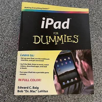 IPad For Dummies (For Dummies (Computers)) By LeVitus Bob Paperback Book The • £3.99