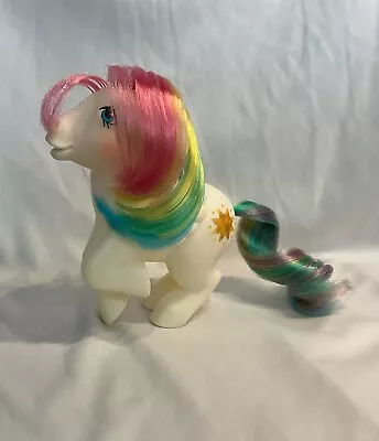 MLP G1 Starshine 1983 - White Pegasus With Rainbow Hair • $9