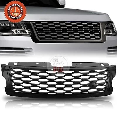 Front Grille Upper Grill Fit For Range Rover Vogue L405 2018-2022 Glossy Black • $134.99