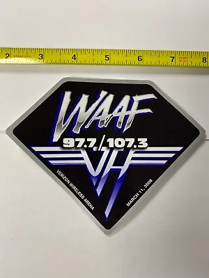 Van Halen WAAF Sticker Rare Promo Eddie Van Halen • $6.99