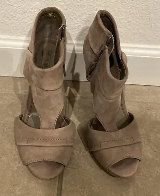 Miss Sixty Tan Suede Open Toes Ankle Boots Size 37 • $35