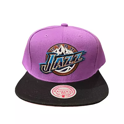 Men's Mitchell & Ness Purple/Black NBA Utah Jazz Easter HWC Snapback - OSFA • $24.95