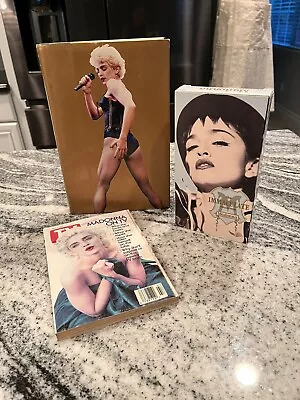 Madonna - Unauthorized Hard Cover Book TV Guide Immaculate VHS Tape • $17.99