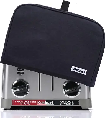 Ifedio 4 Slice Toaster Coverwith Pockets & Top Handle(Only Cover) • $17.68