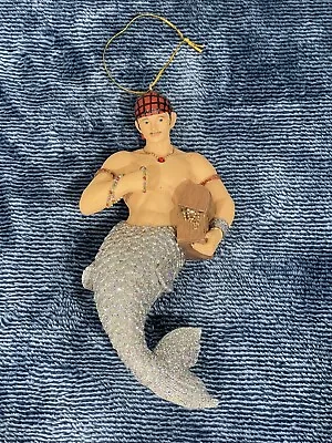 December Diamonds Poseidon Pirate Merman Ornament 2004 Retired • $37.99