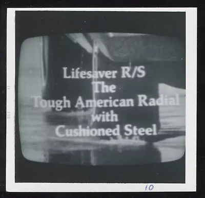 FOUND PHOTO Car Commercial On TV Abstract B&W Odd Unusual Strange Snapshot VTG • $5.99