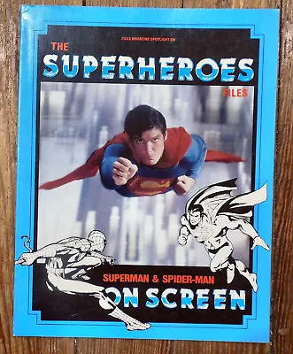 Vintage Spider-man Superman The Superheroes Files On Screen Tpb Book 1986 66 Pg • $7.99