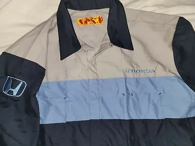 Honda Auto Technician Mechanic Mens 4XL Shirts Red Kap Tech Work Shirt Uniform • $19.99