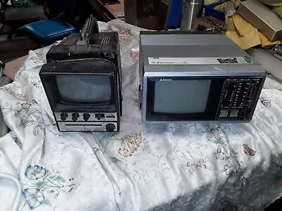 Lot Of 2 Vintage 6 In Portabull Tv Sets Bolth Need Work • $9.06