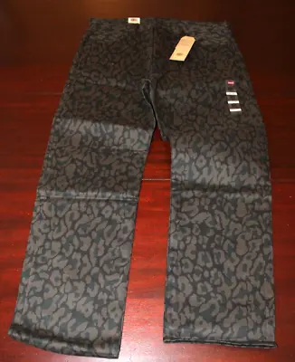 Mens Levi's 501 Button Fly Jeans 36x30 Nwt Jungle Camo Print Stiff • $37.95