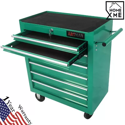 7 Drawers Rolling Tool Box Cart Tool Storage Cabinet Steel Lockable Tool Chest • $249