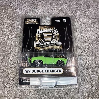 Muscle Machines 2000-2005 Anniversary '69 Dodge Charger Lime Green • $7