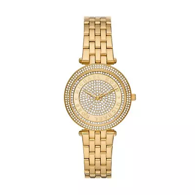 Womens Wristwatch MICHAEL KORS DARCI MK4673 Stainless Steel Golden Swarovski • $218.49