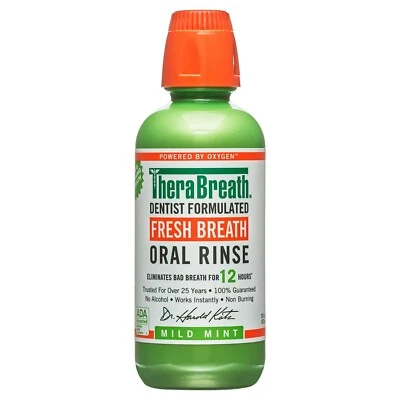 $8.47 • Buy TheraBreath Fresh Breath Mouthwash, Mild Mint, Alcohol-Free, 16 Fl Oz