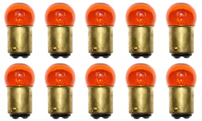 Box Of 10 #1178A Amber Lamp Auto Bulb Automotive Lightbulb 13.5V 9.3W BA15d • $6.21