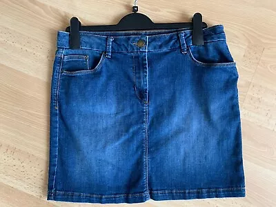 Ladies Denim Mini Skirt Marks & Spencer Size 14￼ • £2.99