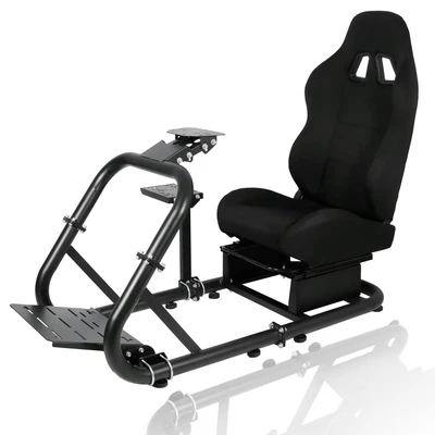 £279.99 • Buy Zootopo Racing Simulator Cockpit Frame With Real Black Seat Fits Logitech G923