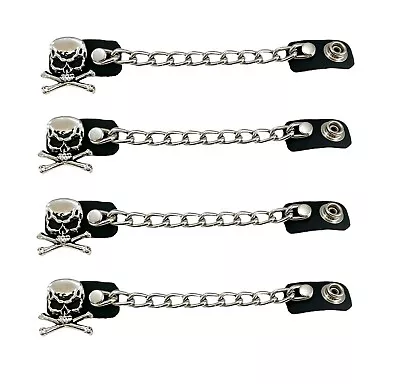 Motorcycle Vest Extenders Single Chain Made In USA 24 Snaps MC Biker 4  6  Or 8  • $21.99