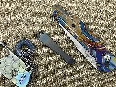 Black Rainbow Flamed Zirconium Dmd CLIP For Most Benchmade Models • $99.50