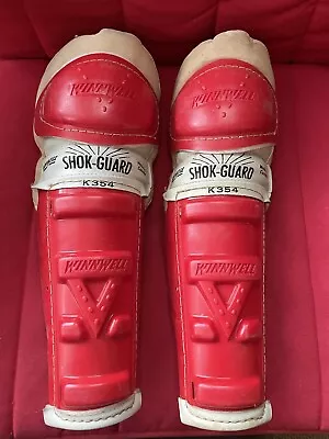 Winnwell K-354 Vintage Ice Hockey Shin Guards Pads Shokguard 70's 80's Retro • $24.99