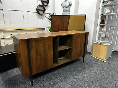 Made.com Morland Compact Sideboard Two Tone Walnut Exterior & Light Olive Green • £320