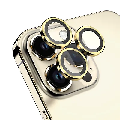 For IPhone 15 14 Pro MaxPlus Metal Ring Tempered Glass Camera Lens Protector • $7.95