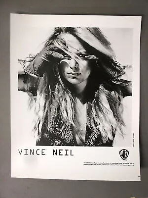 Motley Crue Promo Photo 8 X 10 Matte Finish Black & White Vince Neil 1993 ! • $17.99