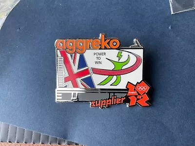 London Olympic Games 2012 Pin Badge Aggreko Supplier  Of Olympics • £11.99