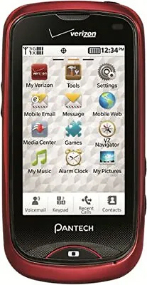 Pantech Hotshot - Red (Verizon Prepaid - Page Plus) Smartphone CMDA • $12.99