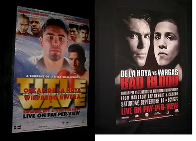 1997 PAY-PER-VIEW POSTER Title Wave DE LA HOYA Vs RIVERA & DE LA HOYA Vs MARQUEZ • $178.19