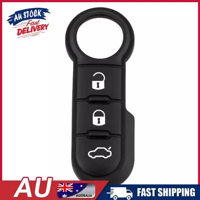 AU 3 Button Rubber Buttons Pad Remote Car Key Case Cover For Fiat 500 Panda Abar • $6.98