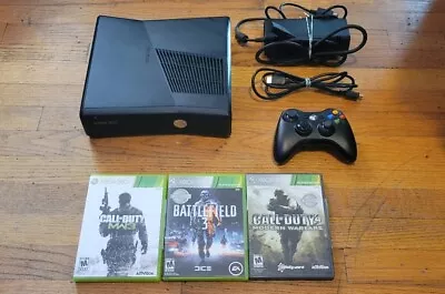 Microsoft Xbox 360 S Console With Controller And Games Bundle  • $18.06